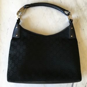 Authentic Gucci Shoulder Bag with Leather Strap